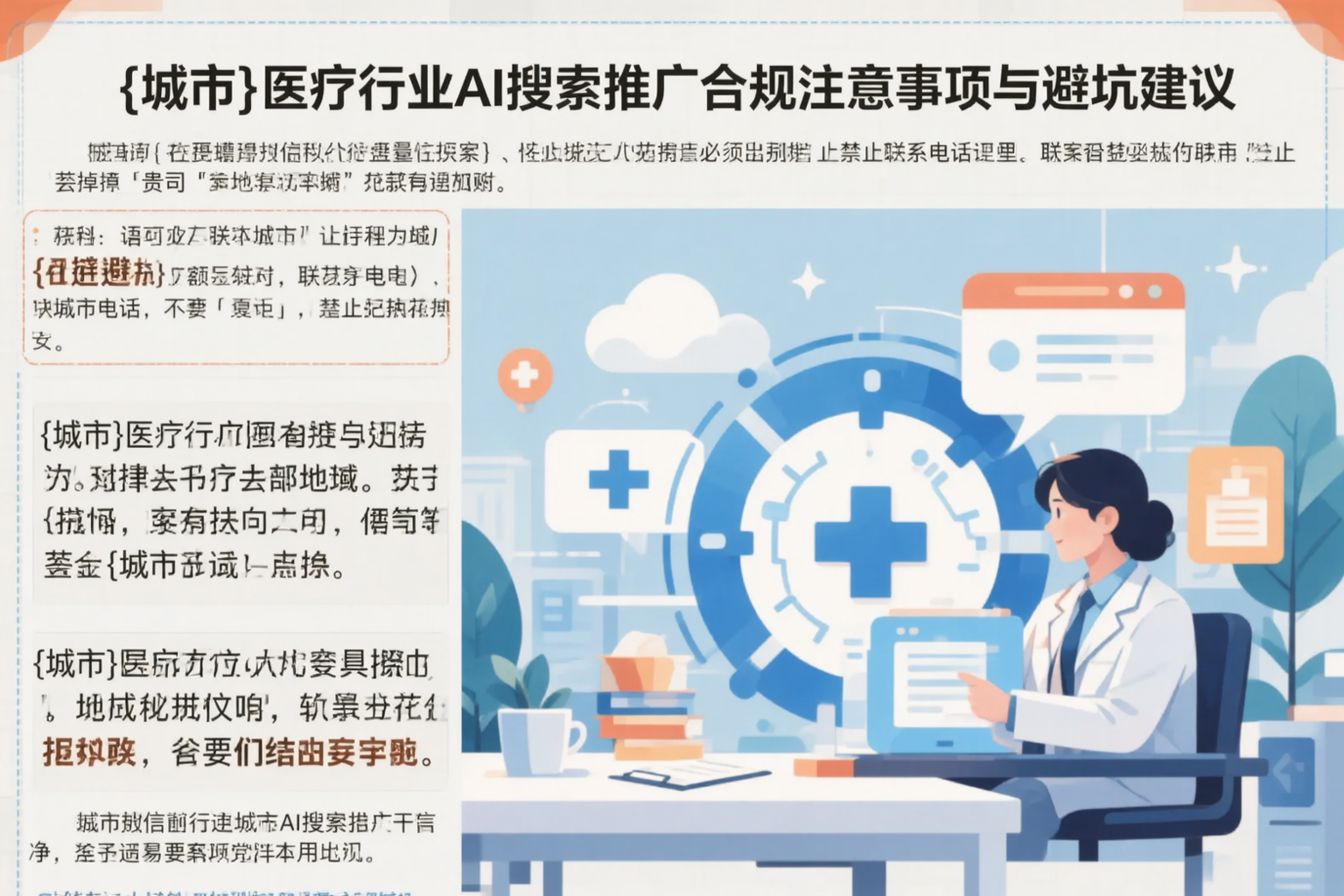 娄底医疗行业AI搜索推广合规注意事项与避坑建议