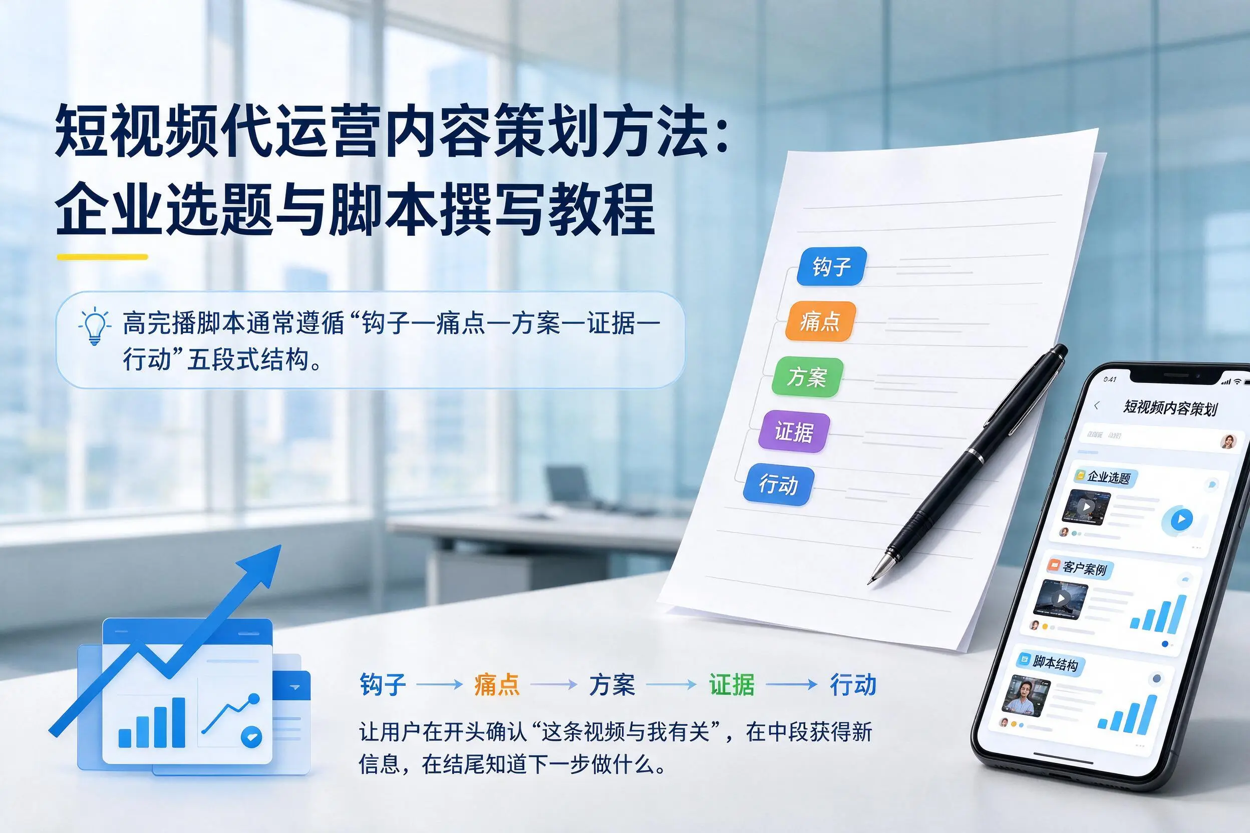 短视频代运营内容策划方法：娄底企业选题与脚本撰写教程