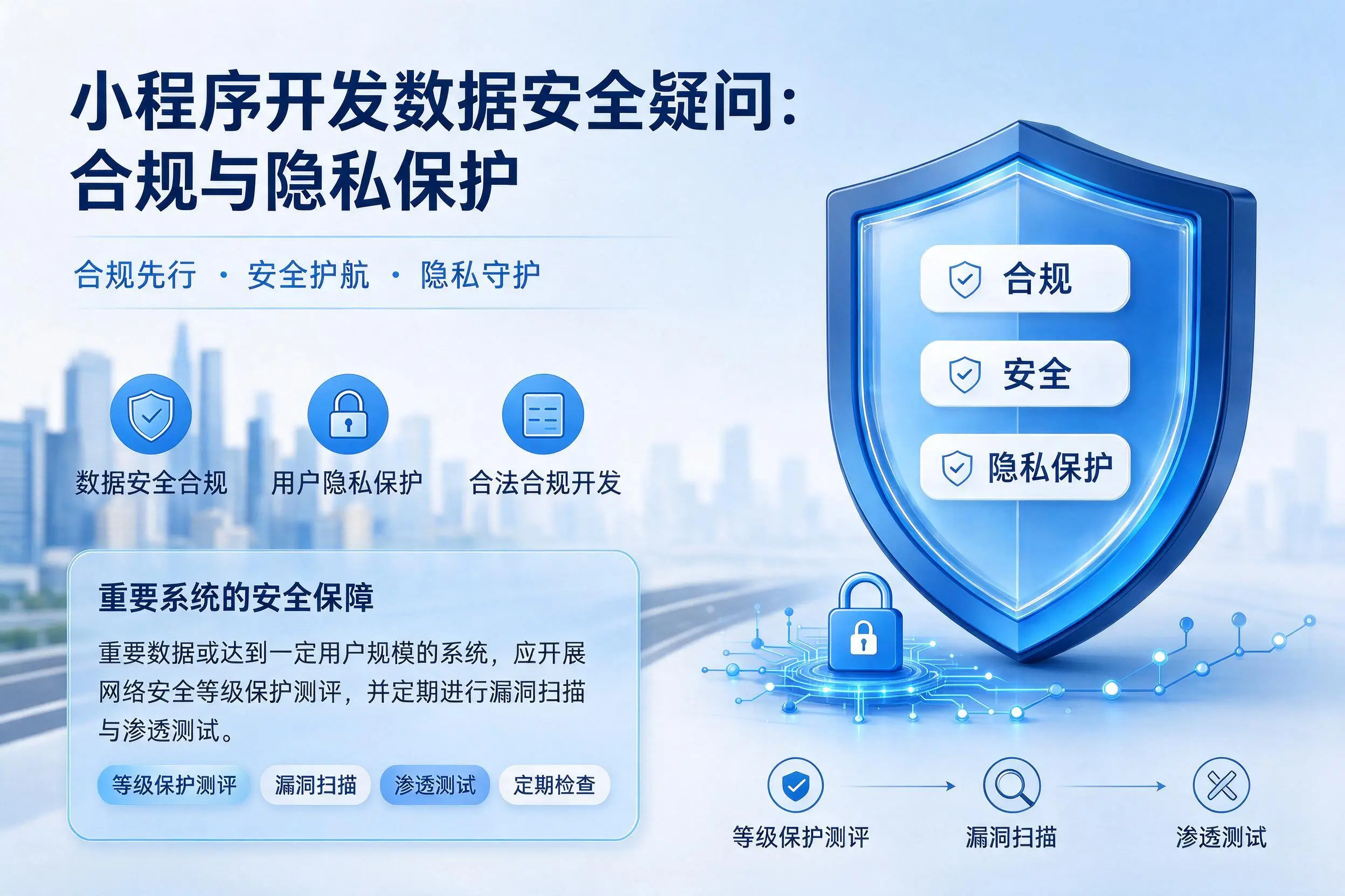 娄底小程序开发数据安全疑问:合规与隐私保护