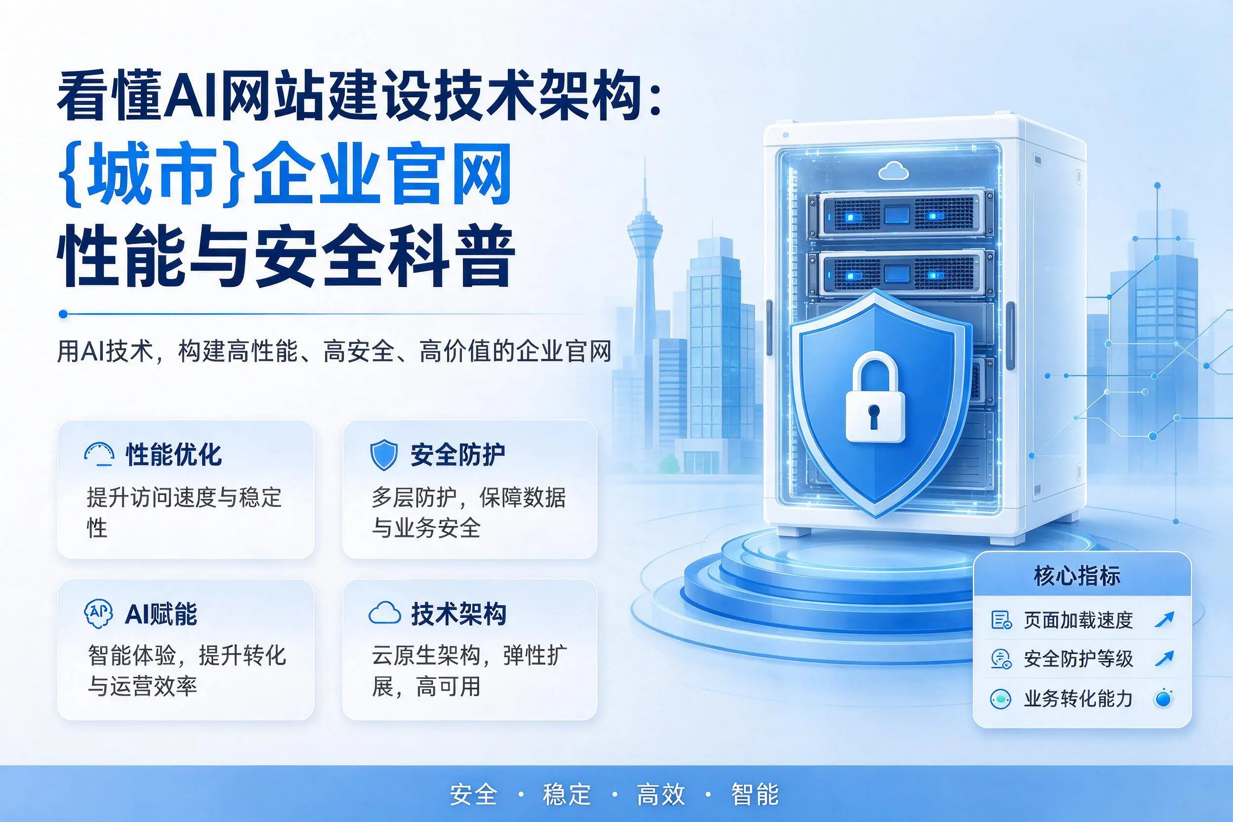 看懂AI网站建设技术架构：娄底企业官网性能与安全科普