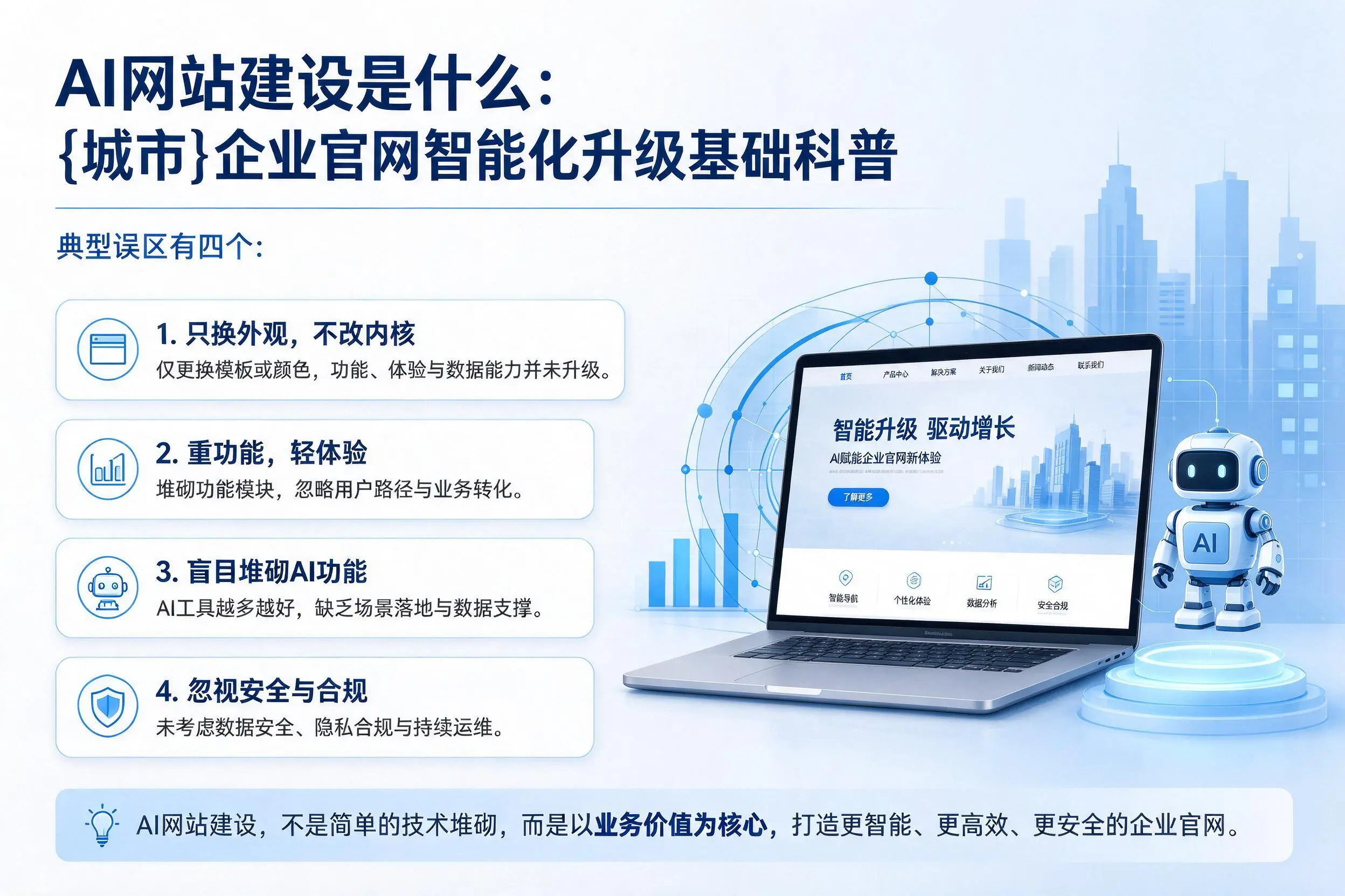 AI网站建设是什么：娄底企业官网智能化升级基础科普