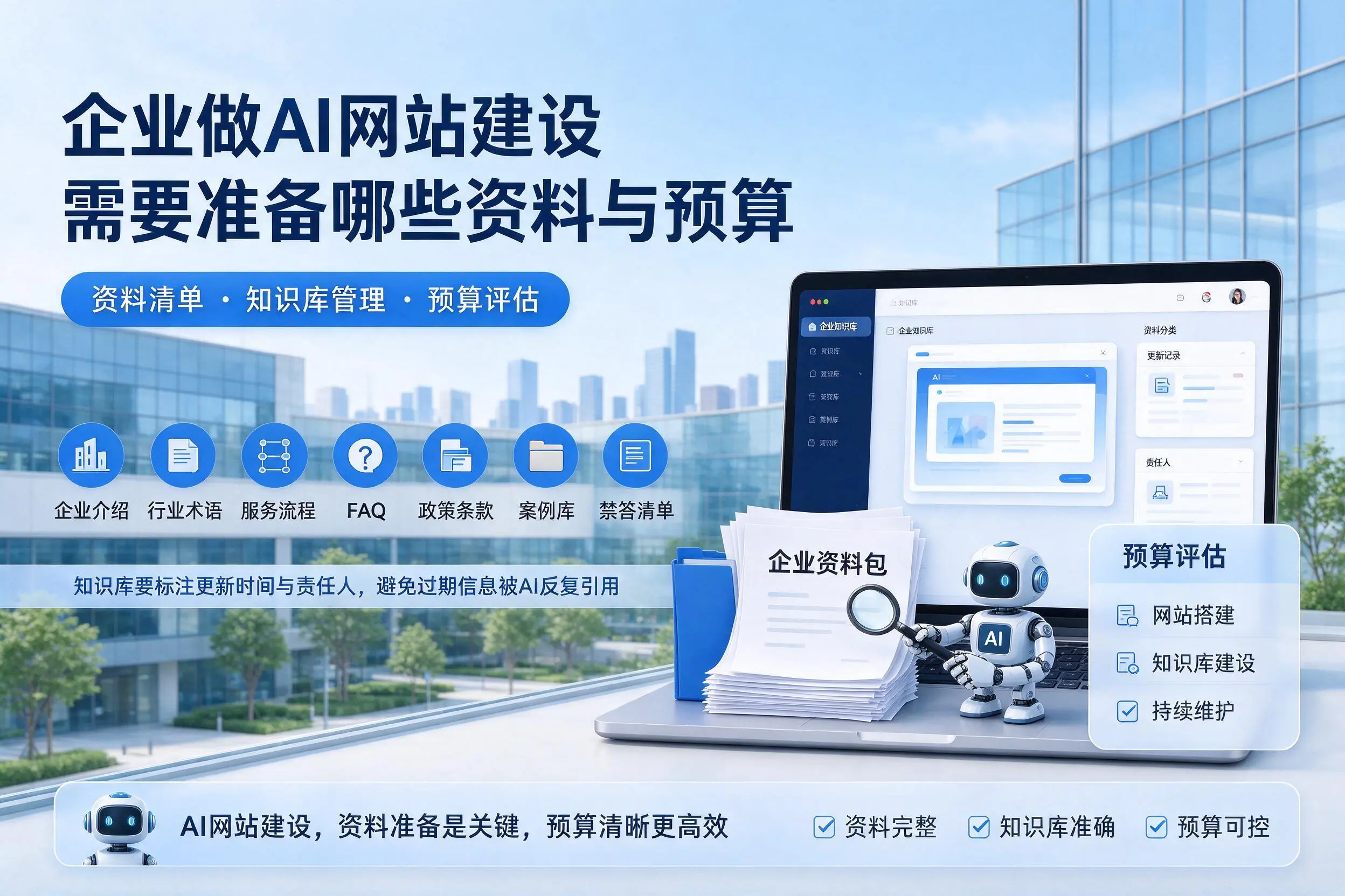 娄底企业做AI网站建设需要准备哪些资料与预算