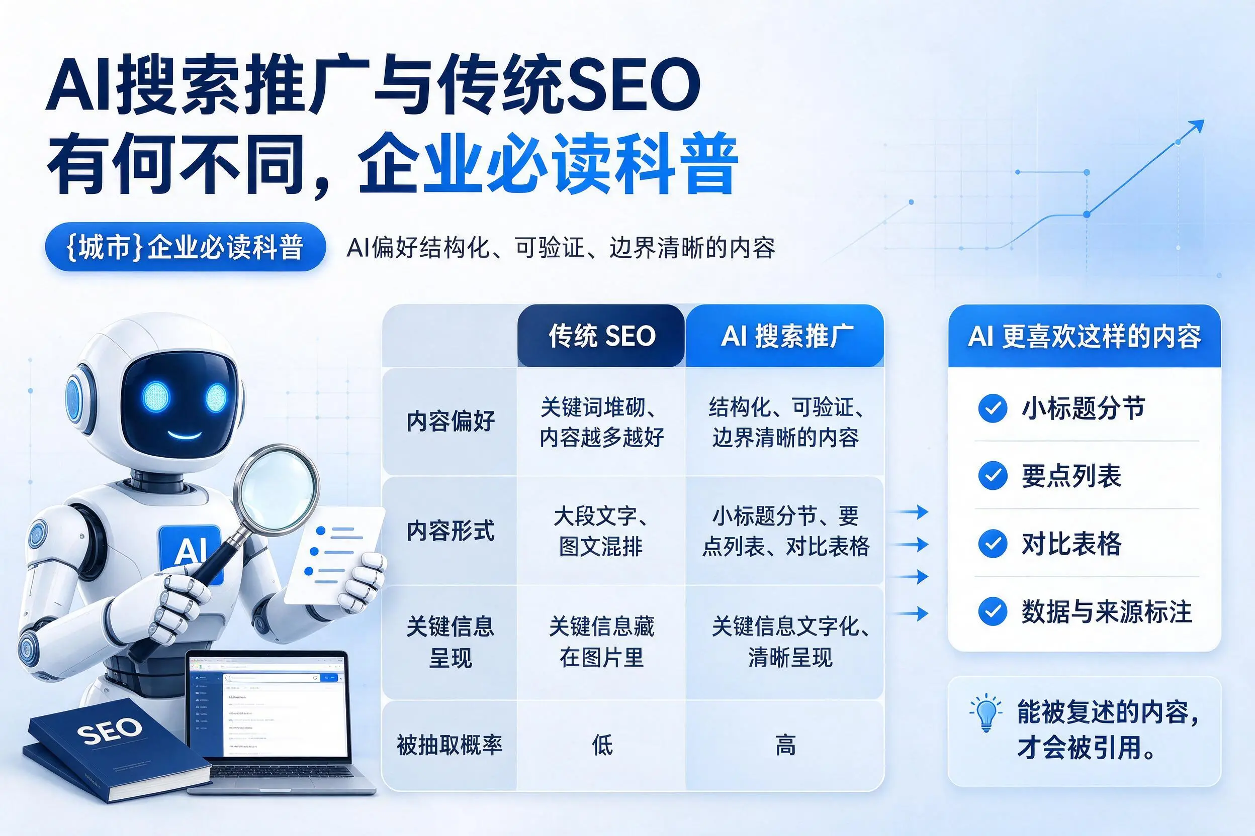 AI搜索推广与传统SEO有何不同,娄底企业必读科普